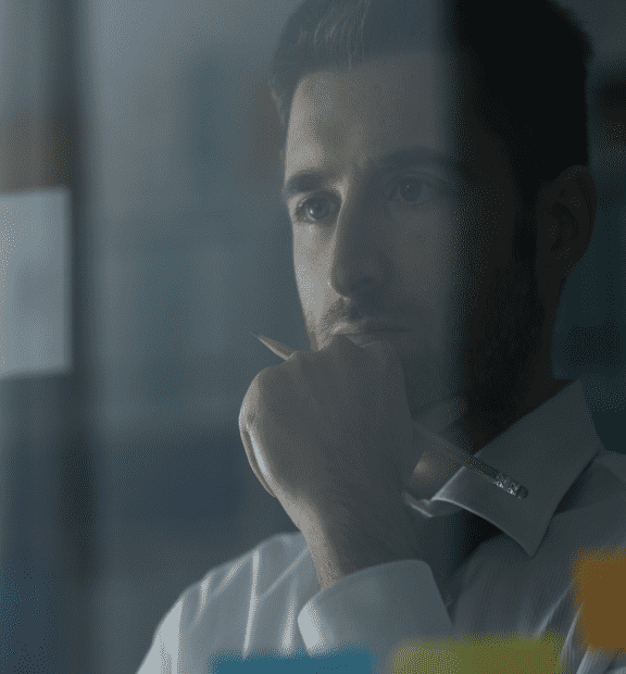 Serious businessman working 